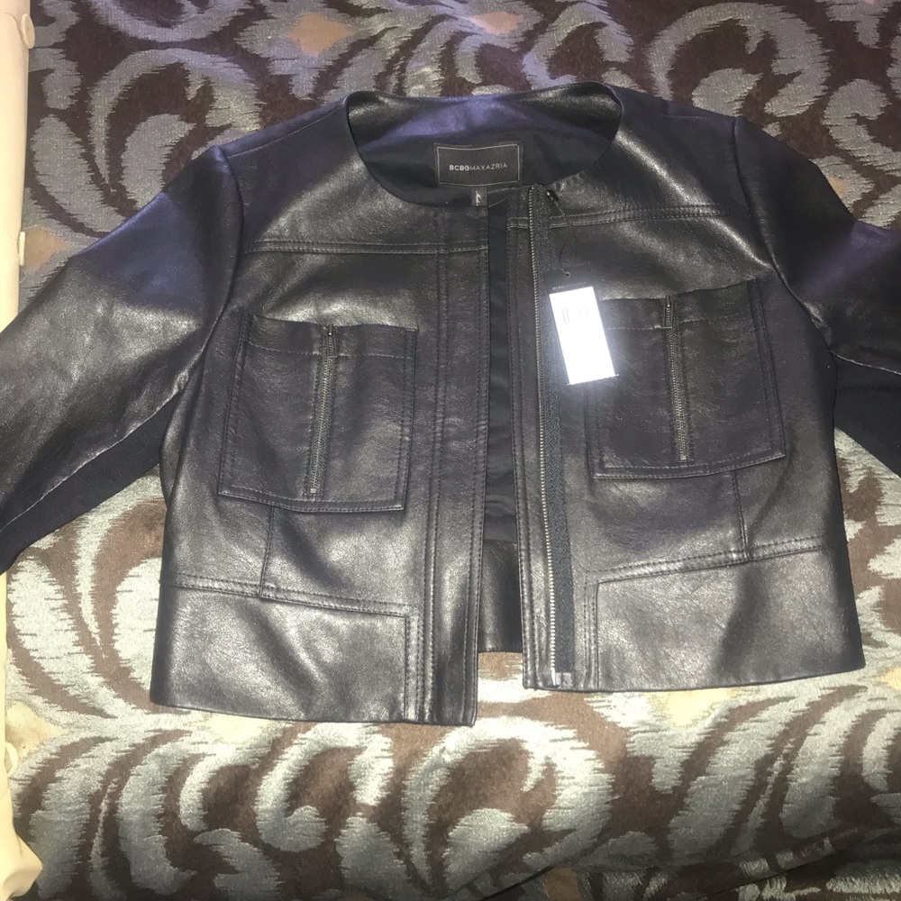 BCBG LEONY LEATHER JACKET